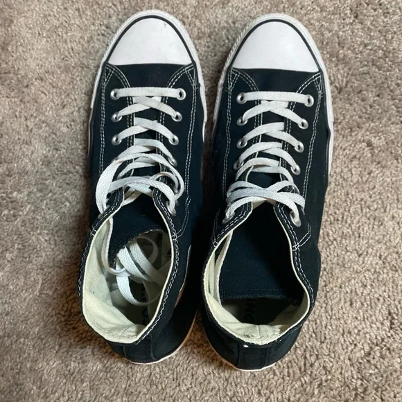 Converse Chuck Taylor Black and White High-Top Sneakers Unisex SZ 13M/15 W - Picture 7 of 16